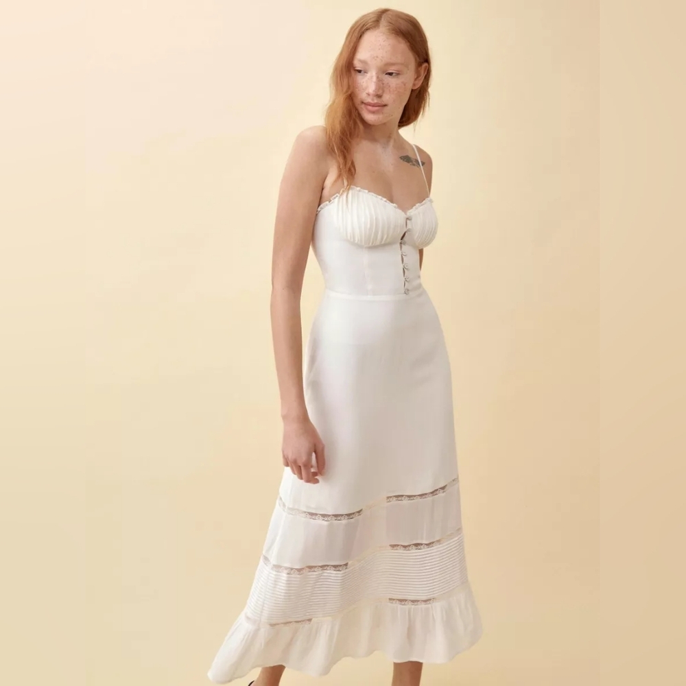 Reformation Harvest Dress Size 4 White
